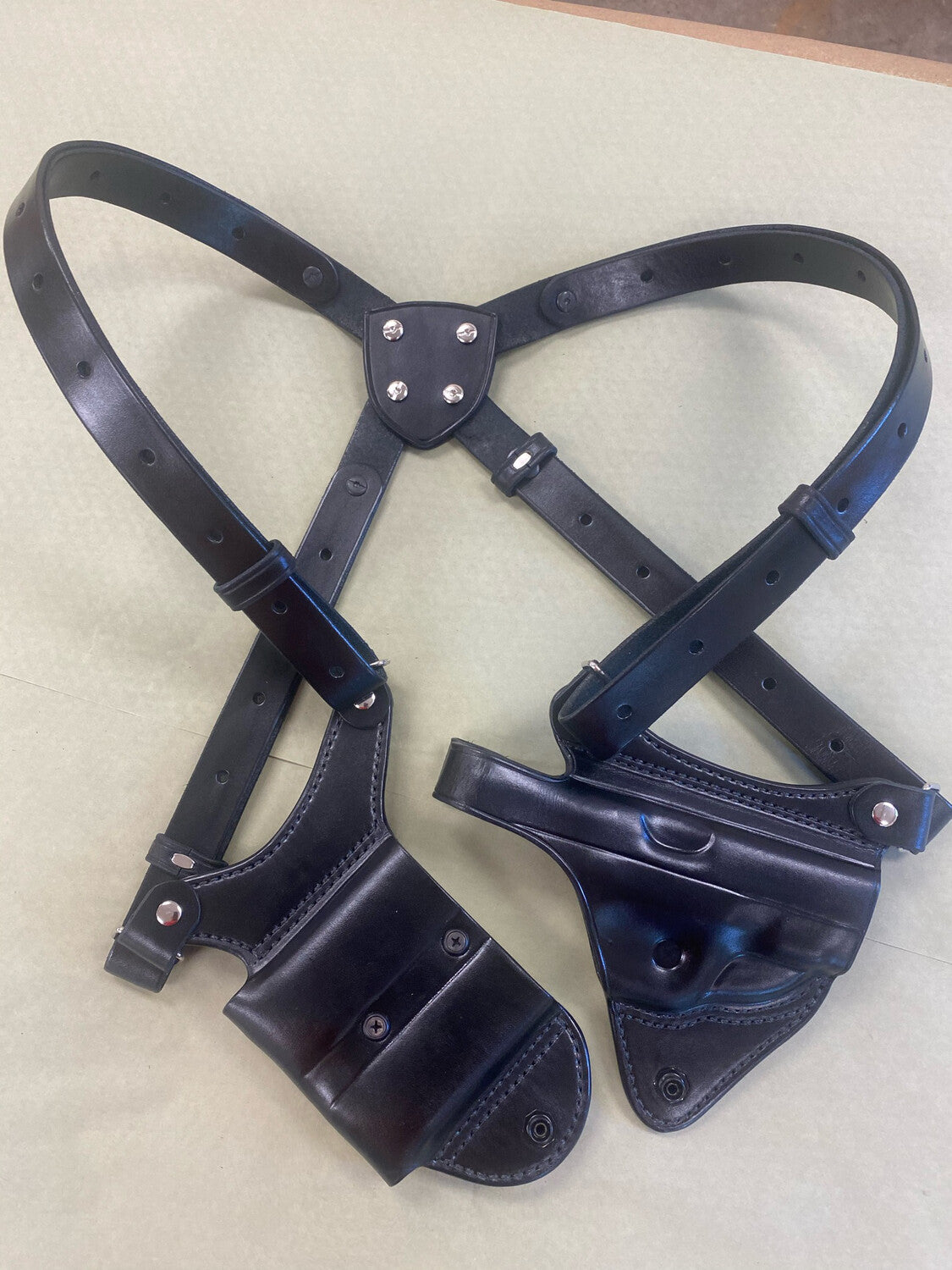 Taurus Judge Double Shoulder Holster | Palmetto Leather