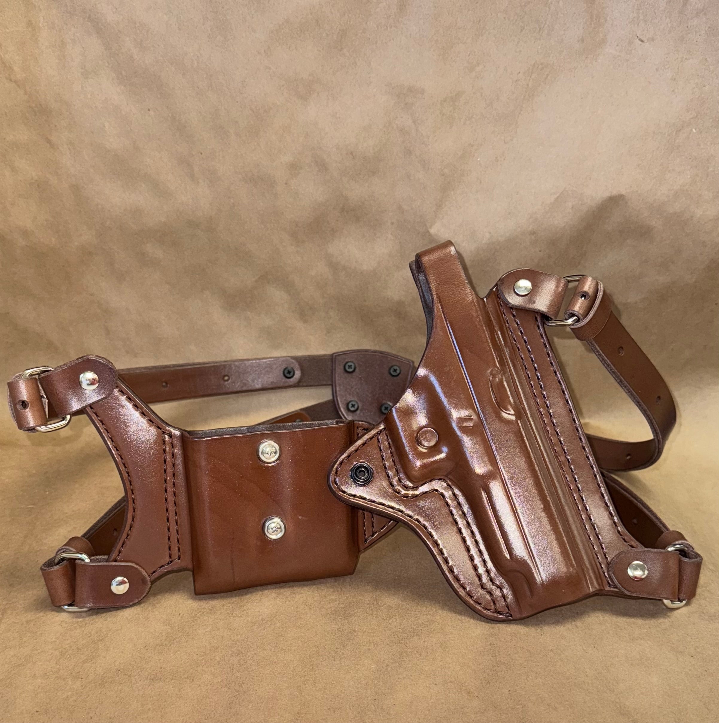 Glock 41 Double Shoulder Holster | Palmetto Leather