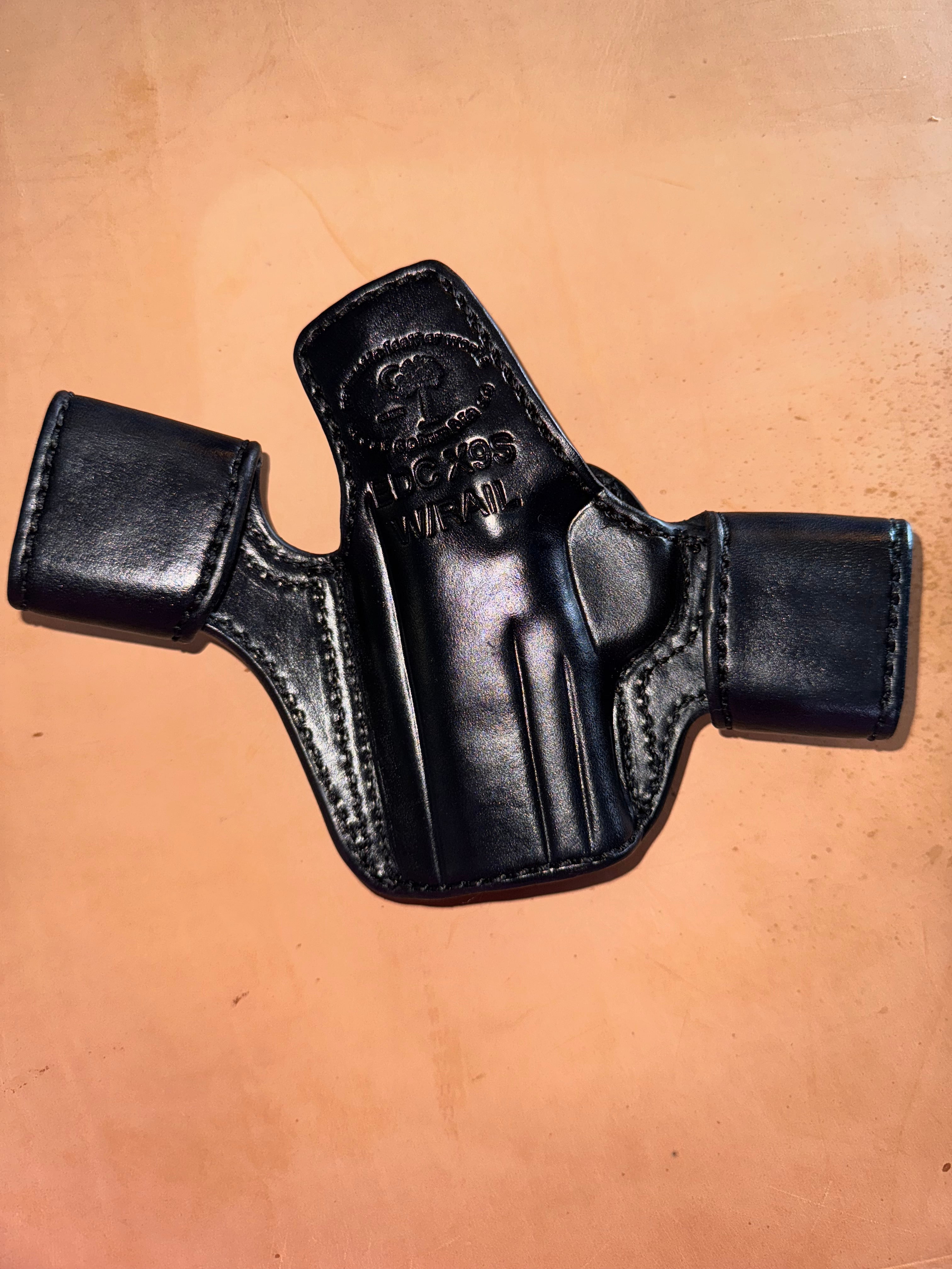 EDC X9S with Rail Deluxe Lined Model 1 Holster | Palmetto Leather