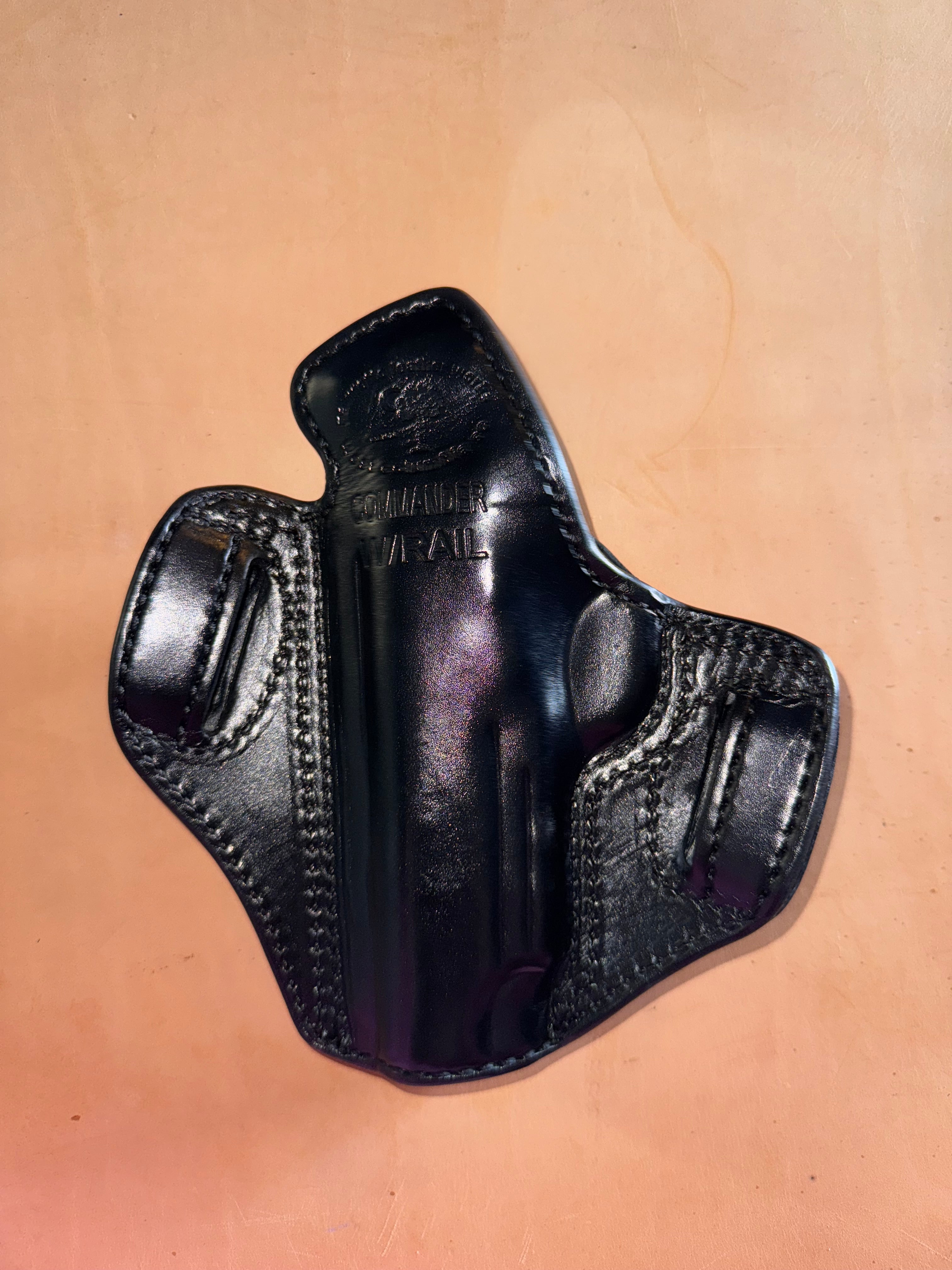 Commander with Rail Deluxe Lined Model 3 Holster | Palmetto Leather