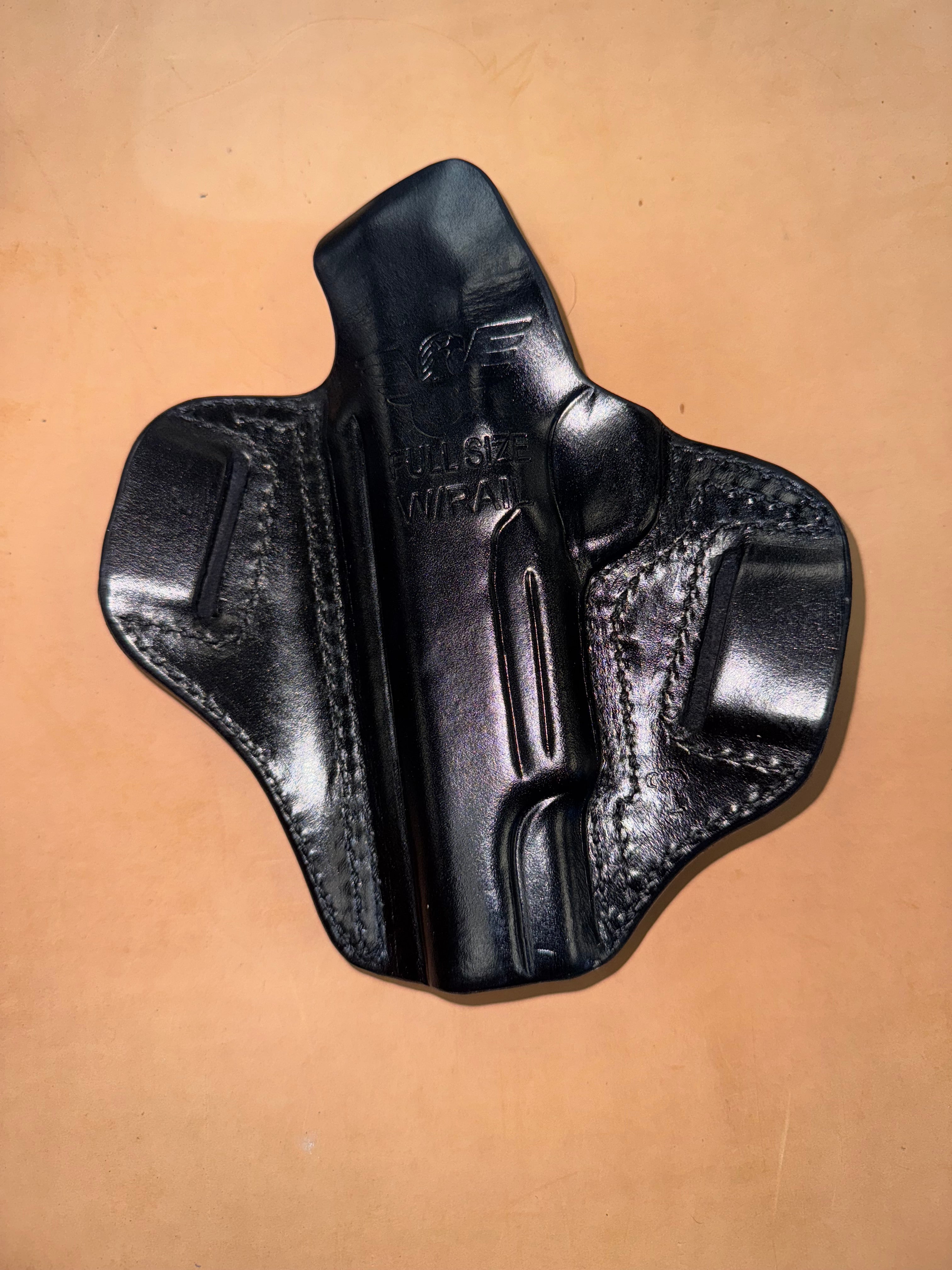 Full Size with Rail Low Pro Shark Holster | Palmetto Leather