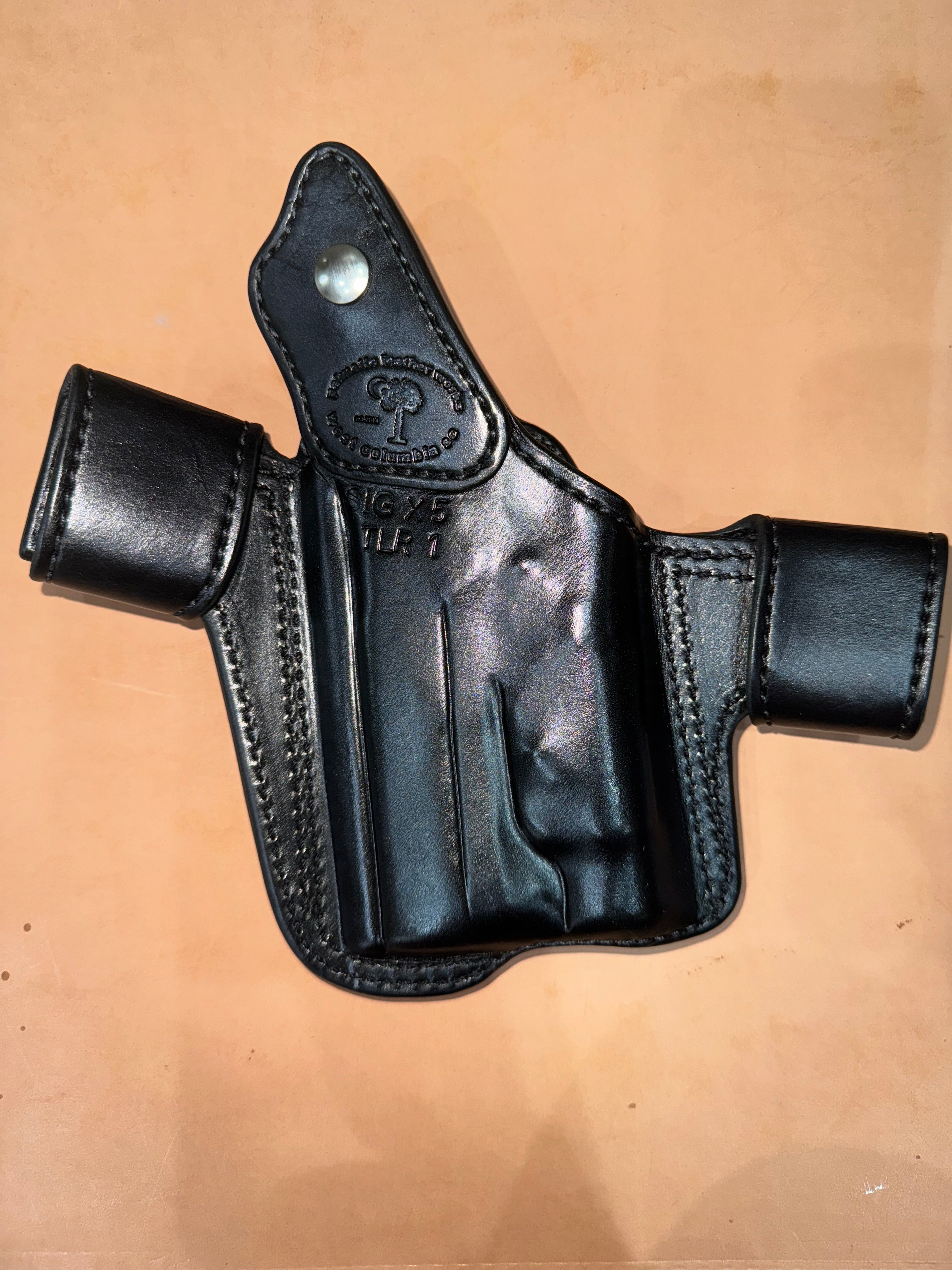 Sig X5 with TLR1 Model One Holster With Thumb Break| Palmetto Leather